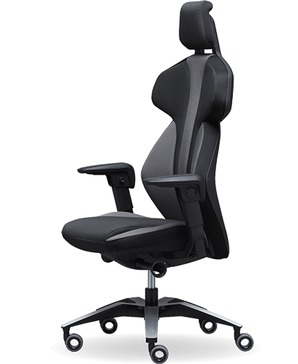 black gaming chair