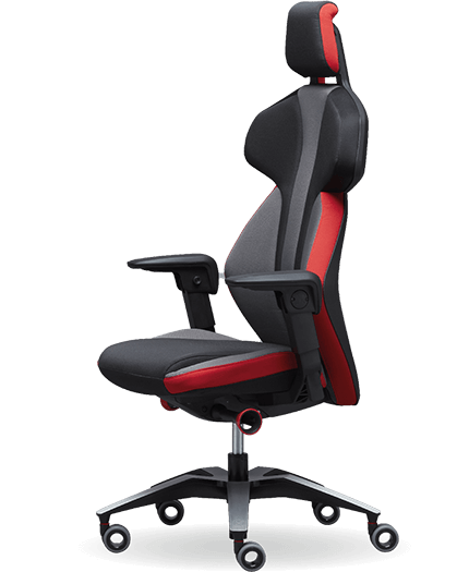 Sybr gaming chair in black and red